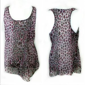 Miley Cyrus Max Azria Sheer Racer Back Top XL